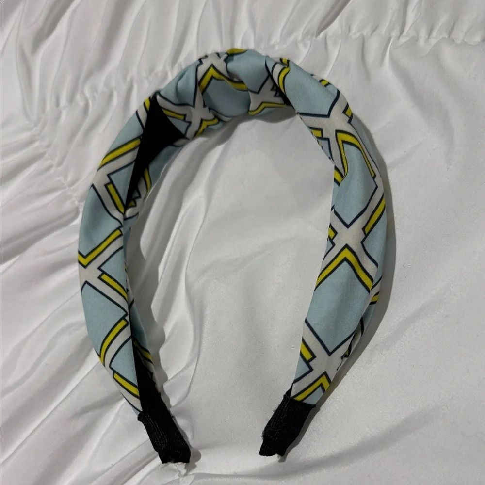Katie Kime Texas Headband - Light Blue and Yellow